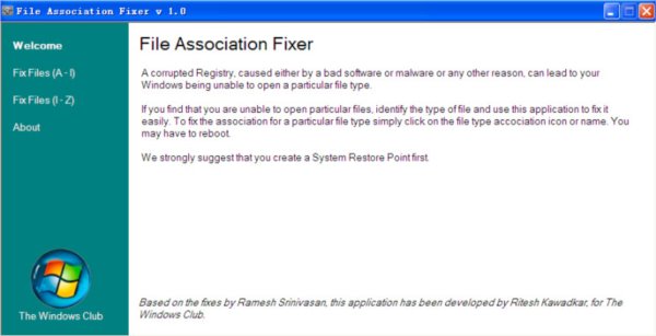 File Association Fixer修复文件类型关联工具