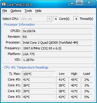 CoreTemp(CPU 测量体温)