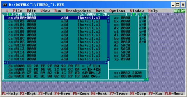 Turbo Debugger For DOS