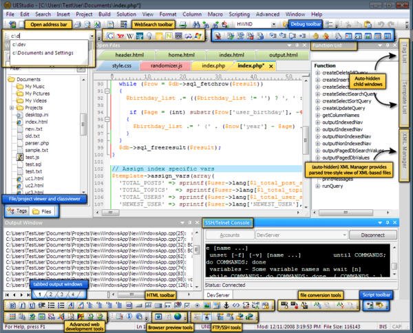 程序开发环境编辑器(IDM UEStudio)