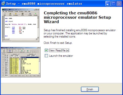 x86指令集汇编仿真软件(Emu8086)