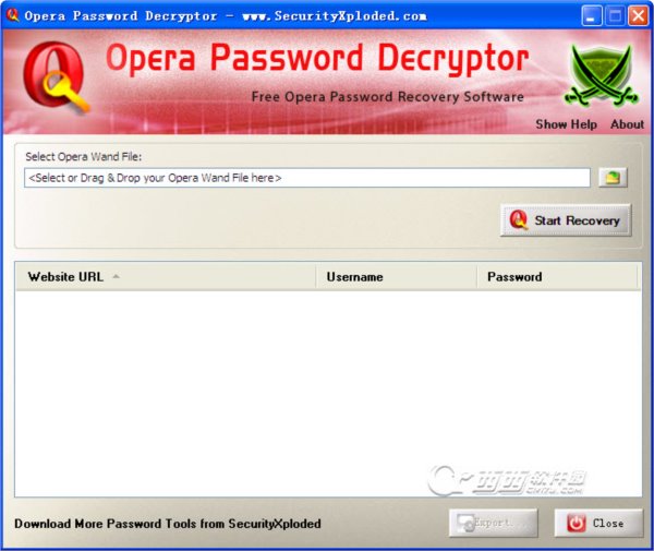 opera浏览器密码查找(OperaPasswordDecryptor)