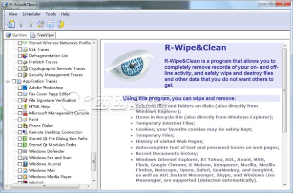 垃圾清理和隐私保护软件(R-Wipe & Clean)
