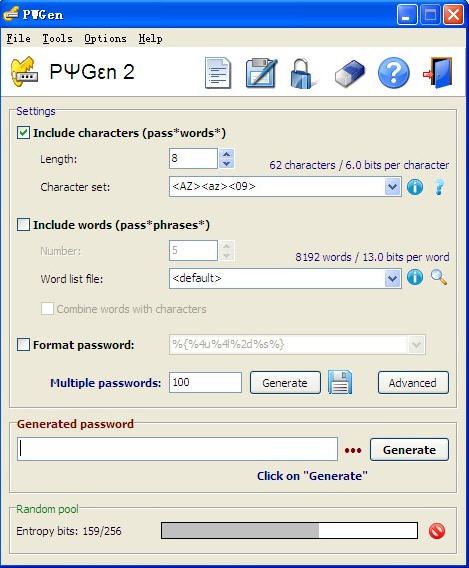 密码管理软件(PWGen)