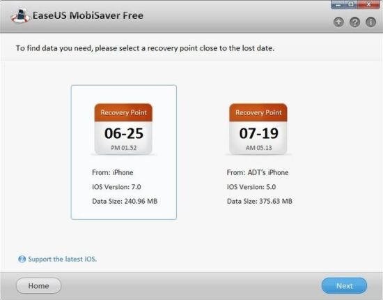iOS设备数据恢复 EaseUS MobiSaver Free