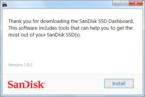 闪迪SSD Dashboard仪表盘 固态硬盘工具