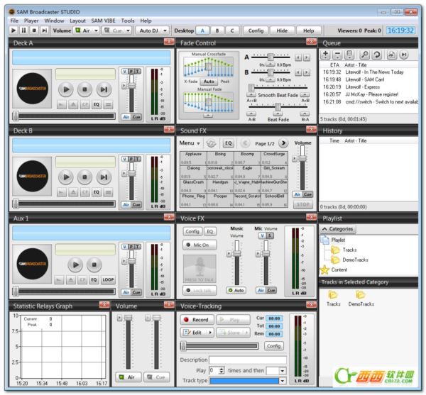 专业DJ系统(Spacial Audio SAM Broadcaster STUDIO)