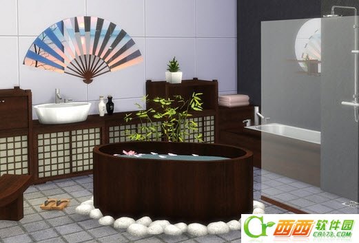 模拟人生4日式浴室mod
