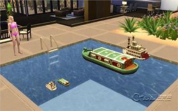 模拟人生4玩具船下水mod