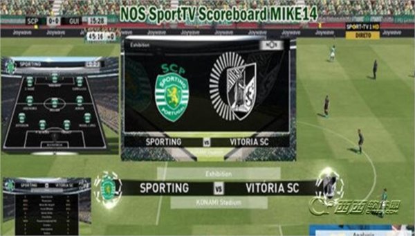 实况足球2016葡萄牙体育电视台logo记分牌美化补丁