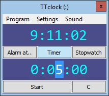 TTclock数字桌面时钟计时器