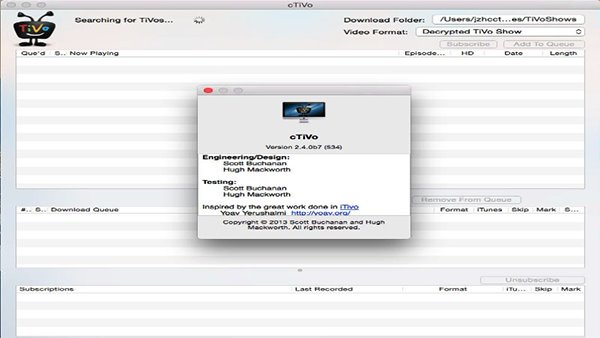mac视频下载工具(cTiVo for mac)