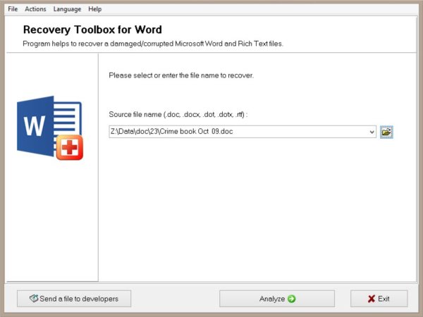 Recovery Toolbox for Word