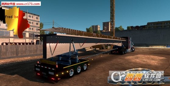 美国卡车模拟ATS混凝土桥拖车MOD