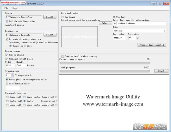 Watermark image Software图像批量添加水印