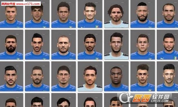 实况足球2016欧洲杯意大利国家队脸型MOD
