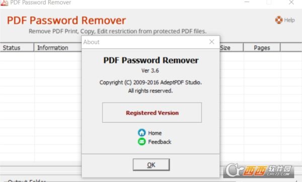PDF密码移除工具PDFPasswordRemover