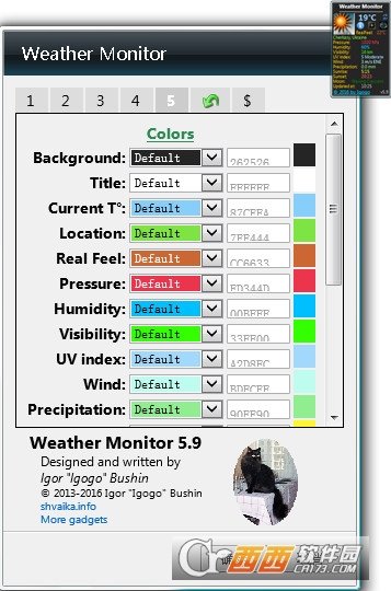 天气桌面插件(weather monitor)