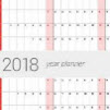 2018年台历整年打印一月一张记事表