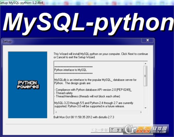 MySQLdb for python 2.7