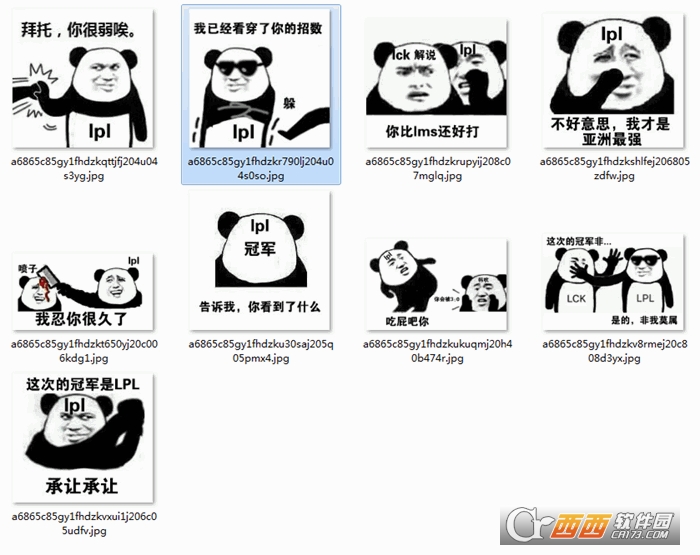 lol洲际赛熊猫表情包高清原图