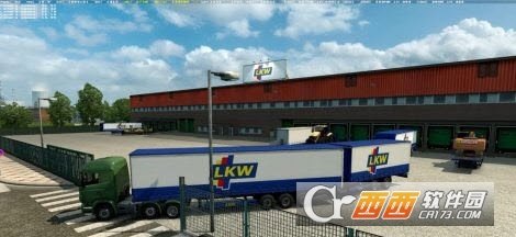 欧洲卡车模拟2v1.28所有公司双货柜MOD