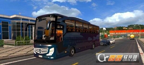 欧洲卡车模拟2奔驰高级商务旅游大巴