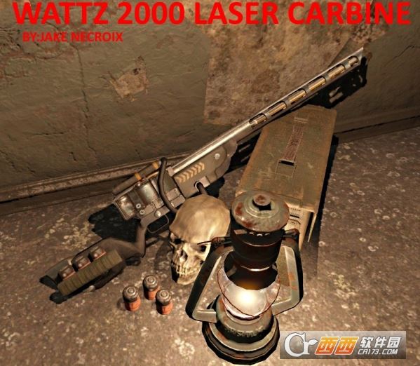 辐射4Wattz2000自动激光卡宾枪MOD