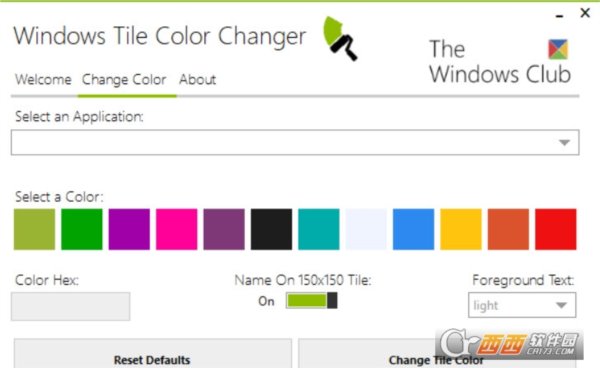 Windows Tile Color Changer