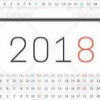 2018年日历表(含农历)打印版A4横版+竖版