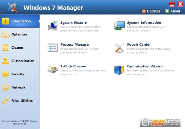Windows 7 Manager for 32bit and 64bit