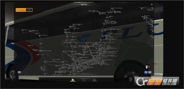欧洲卡车模拟2EAA南美客运模式地图