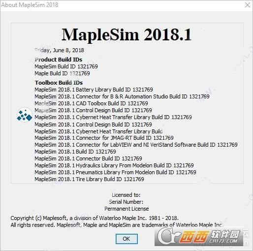 Maplesoft maplesim 2018
