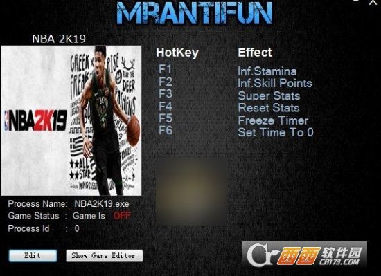 NBA2K19五项修改器MrAntiFun版