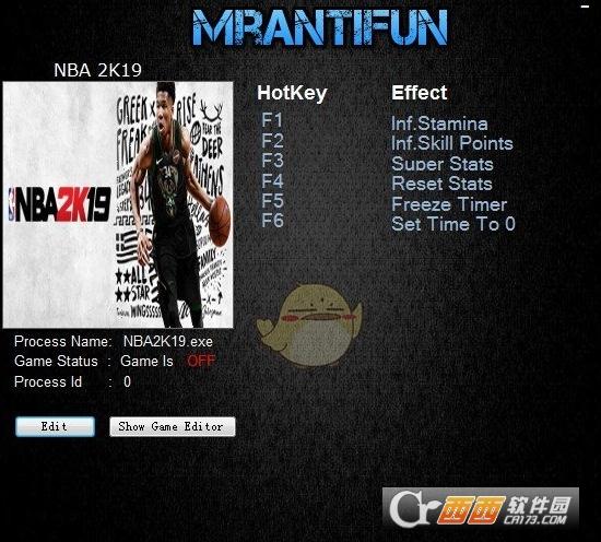 NBA2K19五项修改器MrAntiFun版