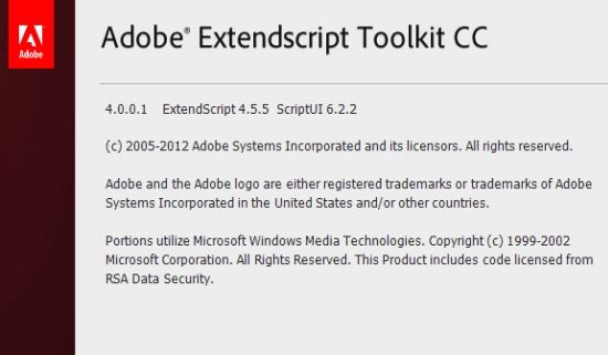扩展脚本语言工具包Adobe ExtendScript Toolkit CC