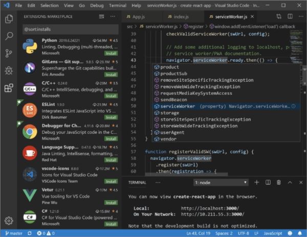 微软前端编程神器(Visual Studio Code)