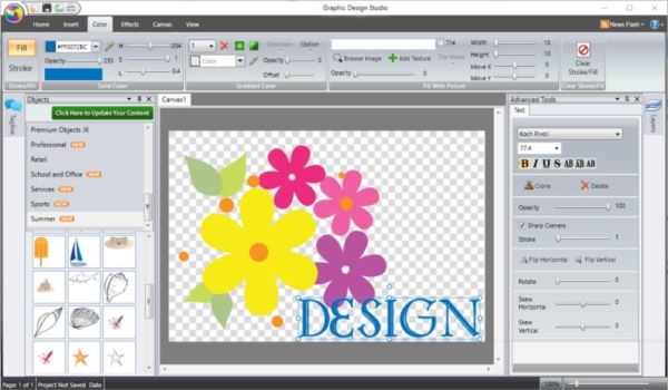 平面设计软件Graphic Design Studio