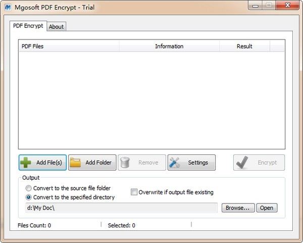 PDF加密软件(Mgosoft PDF Encrypt)