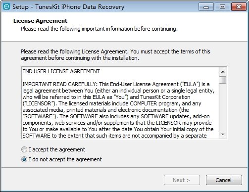 iphone数据恢复TunesKit iPhone Data Recovery