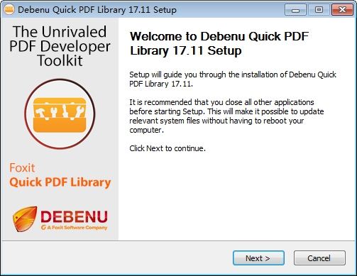 PDF编程控件Foxit Quick PDF Library