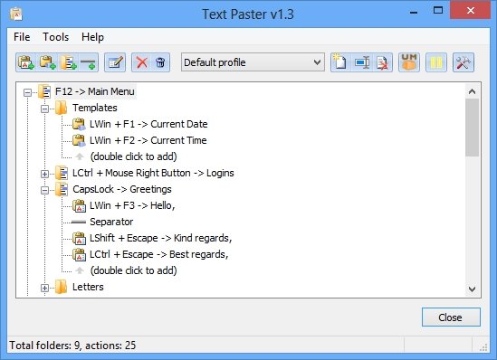 预设文本粘贴软件ATNSOFT Text Paster