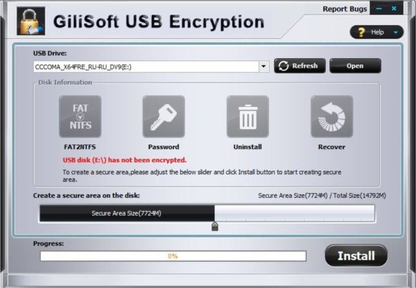 USB加密工具(GiliSoft USB Encryption)