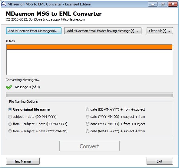 MSG转换为EML(MDaemon MSG to EML Converter)