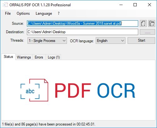 PDF文档转换工具ORPALIS PDF OCR