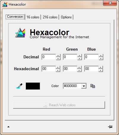 颜色调配工具Hexacolor