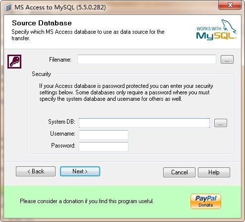 Access转MySQL工具(Bullzip MS Access To MySQL)