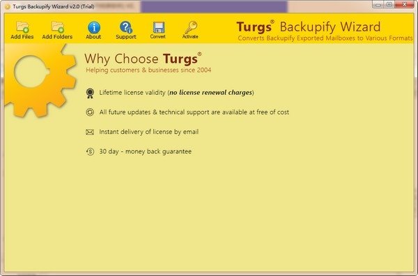 邮件转换软件(Turgs Backupify Wizard)
