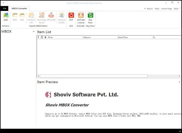MBOX转换工具(Shoviv MBOX Converter)