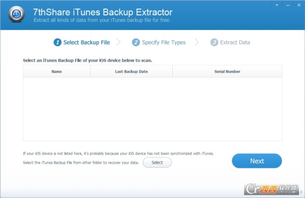 iTunes数据备份恢复软件7thShare iTunes Backup Extractor